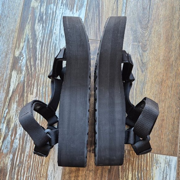 NWoB Teva Flatform 4.5 cm. Universal Sport Sandals Hook&Loop Black - Picture 7 of 11